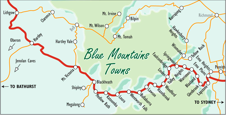 Blue Mountains Map